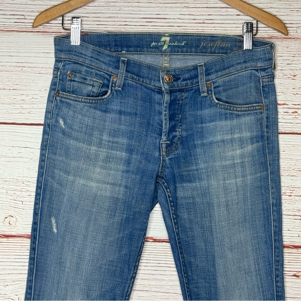 7 for all Mankind Josefina Skinny Boyfriend Jeans Sz 25 - Picture 3 of 14